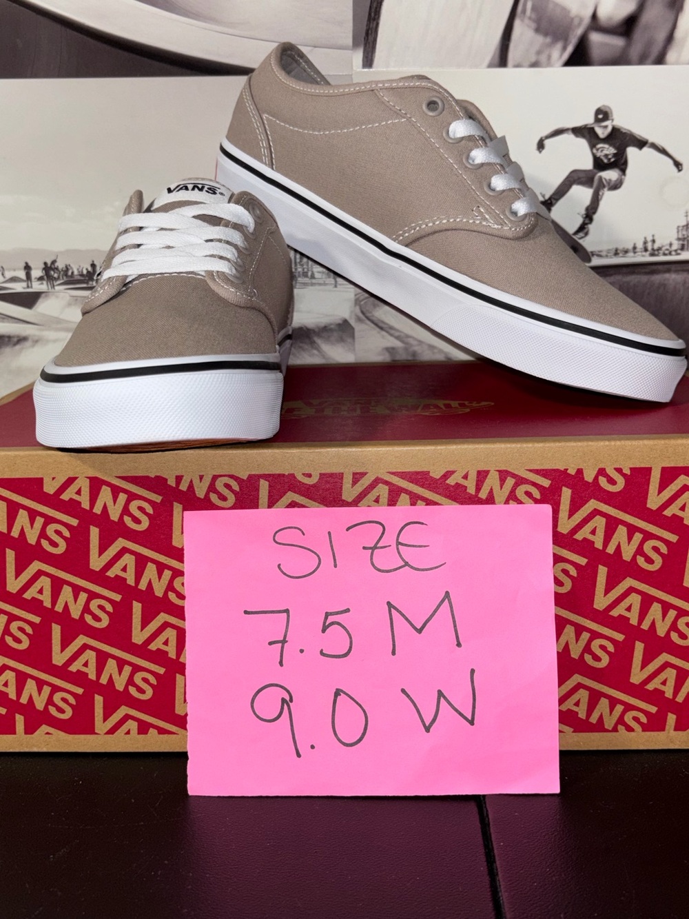 Vans Atwood sz 7.5 Men’s 9.0 Woman